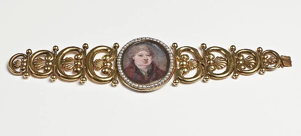 Bracelet for a Portrait Miniature (see NMB 2349a), 1841. Creator: Anders Lundquist