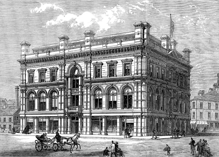 Framed Print : The Bradford Merchants Institute, 1873. Creator: Unknown. The Bradford Merchants Institute, 1873. Creator: Unknown Framed Print : The Bradford Merchants Institute, 1873. Creator: Unknown. The Bradford Merchants Institute, 1873. Creator: Unknown