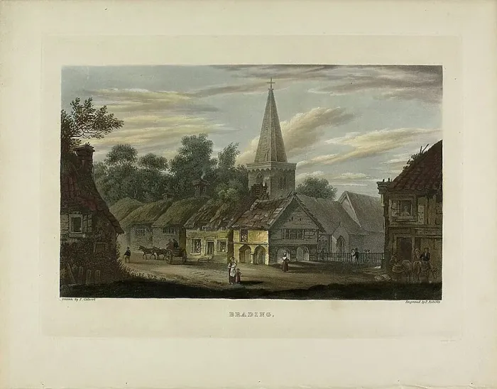Framed Print : Brading, c. 1794. Creator: Piercy Roberts Framed Print : Brading, c. 1794. Creator: Piercy Roberts
