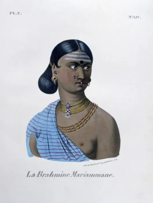 Framed Print : Brahmin Mariamman, 1828. Artist: Marlet et Cie
