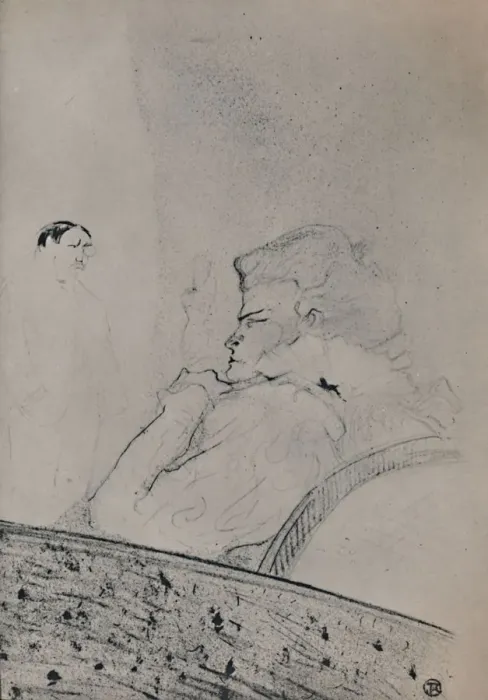 Framed Print : Brandes in Her Dressing Room, c. 1895, (1946). Artist: Henri de Toulouse-Lautrec Framed Print : Brandes in Her Dressing Room, c. 1895, (1946). Artist: Henri de Toulouse-Lautrec
