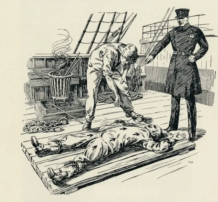 Framed Print : Branding of a Convict, (1829), 1934 Framed Print : Branding of a Convict, (1829), 1934