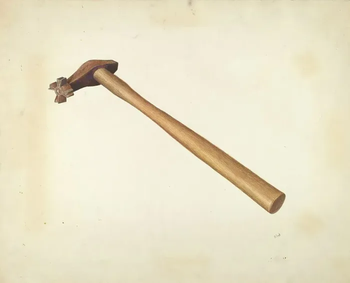 Framed Print : Branding Hammer, c. 1938. Creator: Joseph L. Boyd Framed Print : Branding Hammer, c. 1938. Creator: Joseph L. Boyd