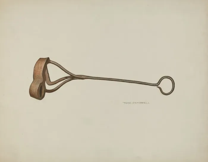 Framed Print : Branding Iron, 1935 / 1942. Creator: Rose Campbell-Gerke Framed Print : Branding Iron, 1935 / 1942. Creator: Rose Campbell-Gerke