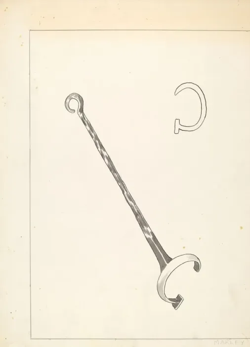 Framed Print : Branding Iron, c. 1936. Creator: J. Henry Marley Framed Print : Branding Iron, c. 1936. Creator: J. Henry Marley
