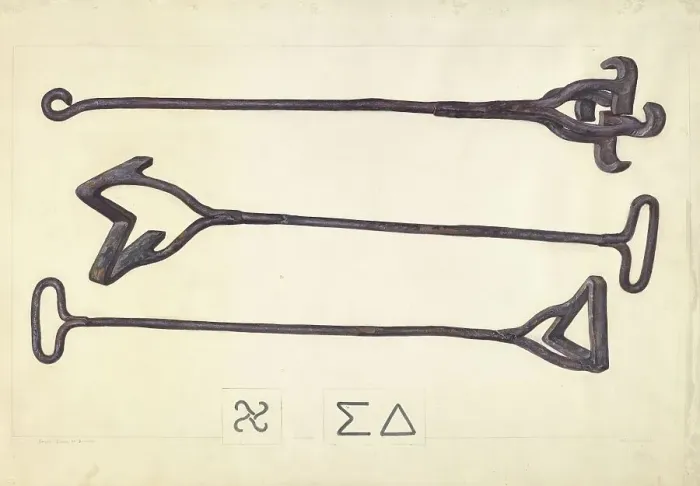 Framed Print : Branding Iron, c. 1937. Creator: Henry Rasmusen Framed Print : Branding Iron, c. 1937. Creator: Henry Rasmusen
