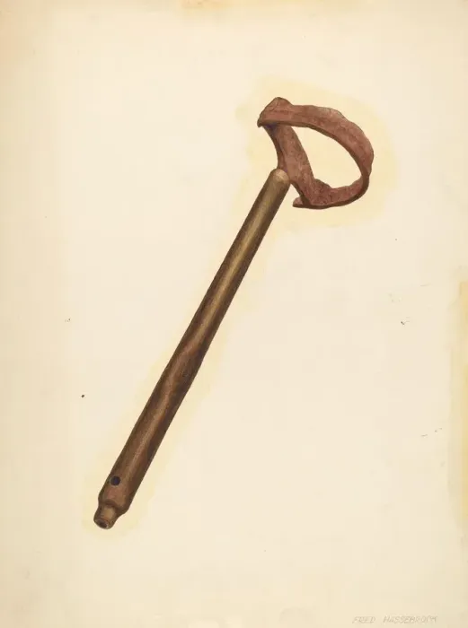 Framed Print : Branding Iron, c. 1939. Creator: Fred Hassebrock Framed Print : Branding Iron, c. 1939. Creator: Fred Hassebrock