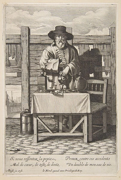 Brandy or Cure Seller, mid to late 17th century. Creator: Abraham Bosse