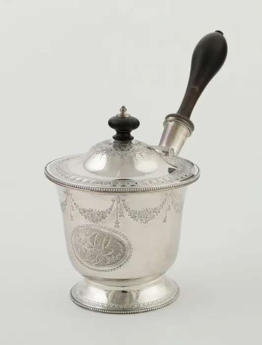 Framed Print : Brandy Saucepan, England, 1787 / 88. Creator: Hester Bateman Framed Print : Brandy Saucepan, England, 1787 / 88. Creator: Hester Bateman