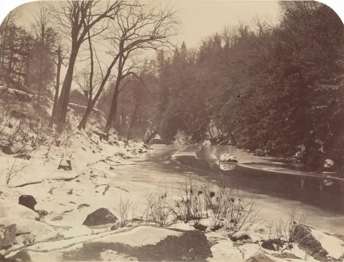 Framed Print : On the Brandywine, c. 1866. Creator: John Moran Framed Print : On the Brandywine, c. 1866. Creator: John Moran