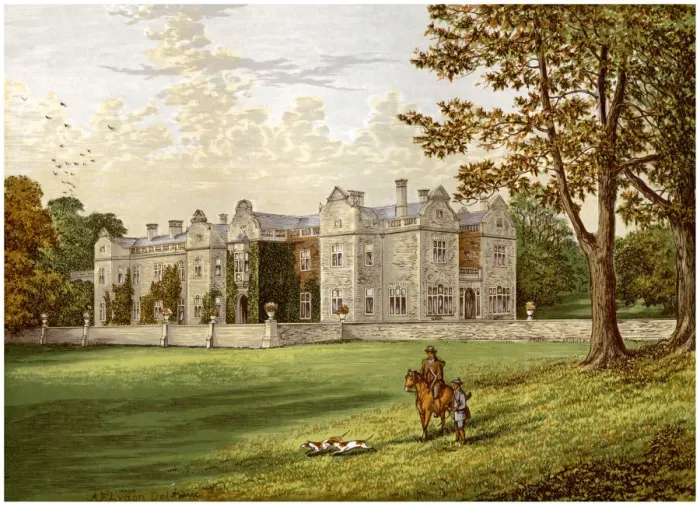 Framed Print : Brantingham Thorpe, Yorkshire, home of the Sykes family, c1880 Framed Print : Brantingham Thorpe, Yorkshire, home of the Sykes family, c1880