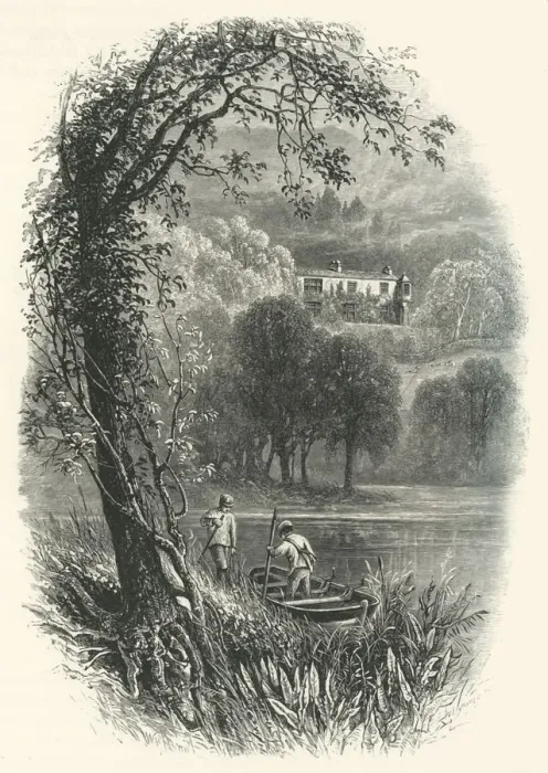 Framed Print : Brantwood, Coniston. - Residence of Mr. Ruskin, c1870 Framed Print : Brantwood, Coniston. - Residence of Mr. Ruskin, c1870