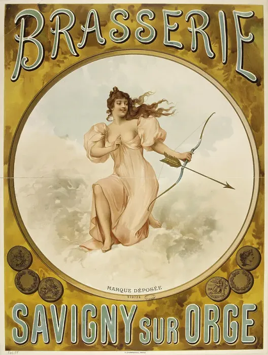 Framed Print : Brasserie, Savigny sur Orge, ca 1896. Creator: Anonymous Framed Print : Brasserie, Savigny sur Orge, ca 1896. Creator: Anonymous