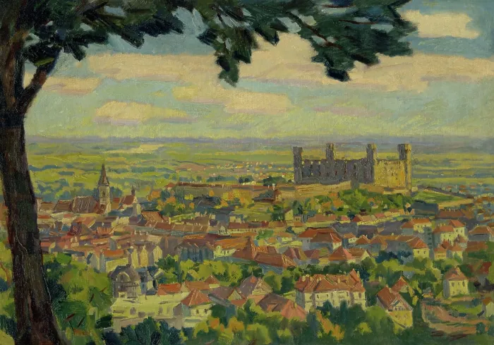 Framed Print : Bratislava from Novy Svet, around 1934. Creator: Gustav Mally Framed Print : Bratislava from Novy Svet, around 1934. Creator: Gustav Mally