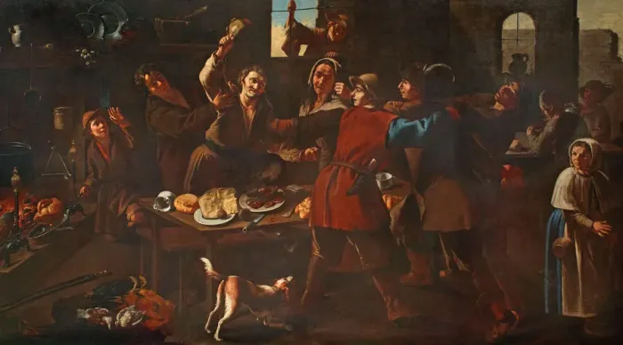 Framed Print : The Brawl. Creator: Cipper, Giacomo Francesco (1664-1736) Framed Print : The Brawl. Creator: Cipper, Giacomo Francesco (1664-1736)