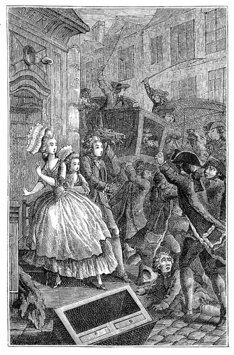 Framed Print : Brawls In The Street, (1885). Artist: L Binet