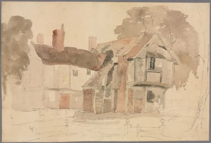 Framed Print : Bray Church Yard, 1807. Creator: John Varley (British, 1778-1842) Framed Print : Bray Church Yard, 1807. Creator: John Varley (British, 1778-1842)