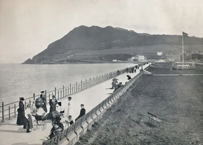 Framed Print : Bray - The Promenade and Bray Head, 1895 Framed Print : Bray - The Promenade and Bray Head, 1895