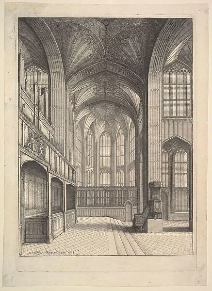 Brays Chapel in St. Georges Chapel, Windsor. 1663. Creator: Wenceslaus Hollar