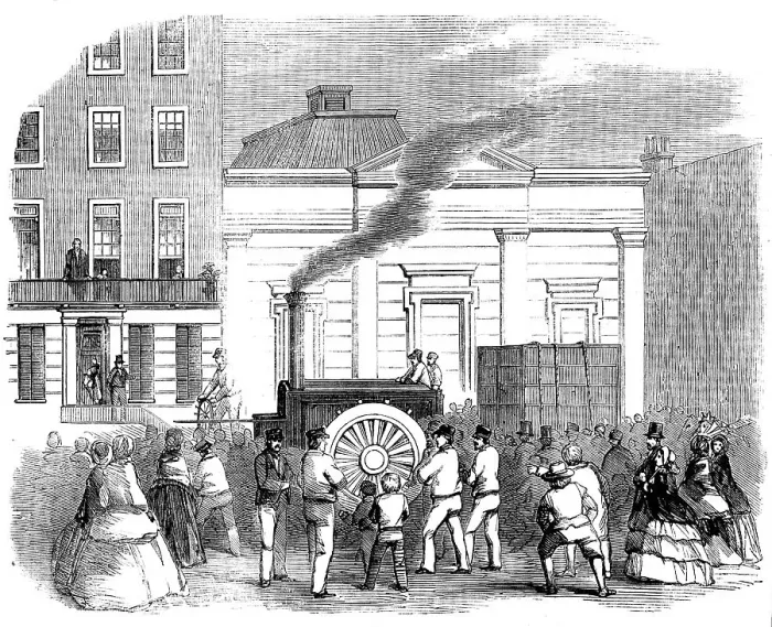 Framed Print : Bray's Traction-engine, 1858. Creator: Unknown Framed Print : Bray's Traction-engine, 1858. Creator: Unknown