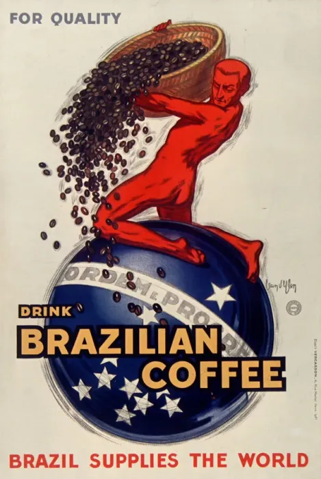 Framed Print : Brazilian coffee, 1931. Creator: D Ylen, Jean (1886-1938) Framed Print : Brazilian coffee, 1931. Creator: D Ylen, Jean (1886-1938)