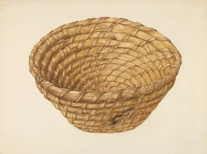 Framed Print : Bread Basket, c. 1938. Creator: Alfonso Moreno Framed Print : Bread Basket, c. 1938. Creator: Alfonso Moreno