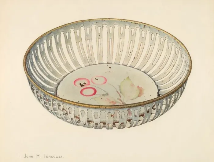 Framed Print : Bread Basket, c. 1940. Creator: John H. Tercuzzi Framed Print : Bread Basket, c. 1940. Creator: John H. Tercuzzi