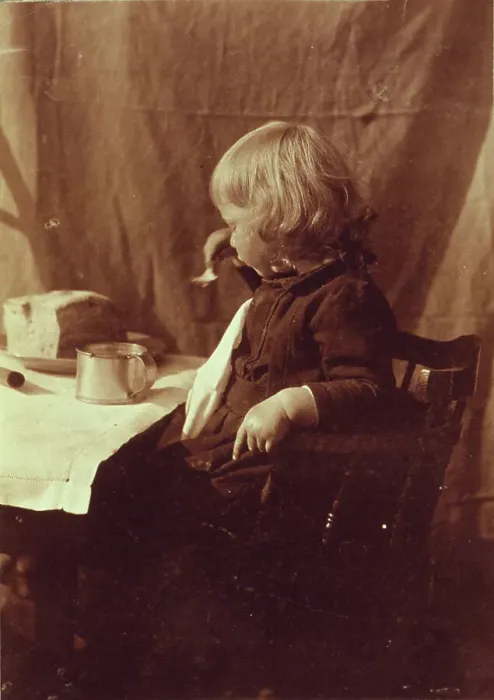 Framed Print : Bread & milk, 1894. Creator: Frances S. Allen. Bread & milk, 1894. Creator: Frances S. Allen Framed Print : Bread & milk, 1894. Creator: Frances S. Allen. Bread & milk, 1894. Creator: Frances S. Allen