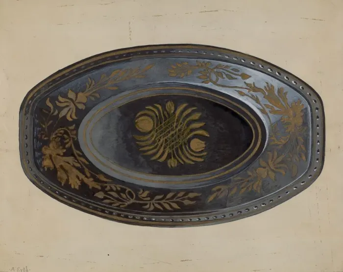 Framed Print : Bread Tray, c. 1937. Creator: Albert Eyth