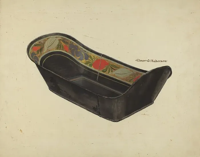 Framed Print : Bread Tray, c. 1937. Creator: Elmer G Anderson Framed Print : Bread Tray, c. 1937. Creator: Elmer G Anderson