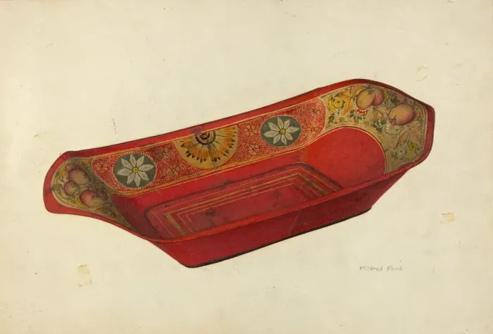 Framed Print : Bread Tray, c. 1941. Creator: Mildred Ford Framed Print : Bread Tray, c. 1941. Creator: Mildred Ford
