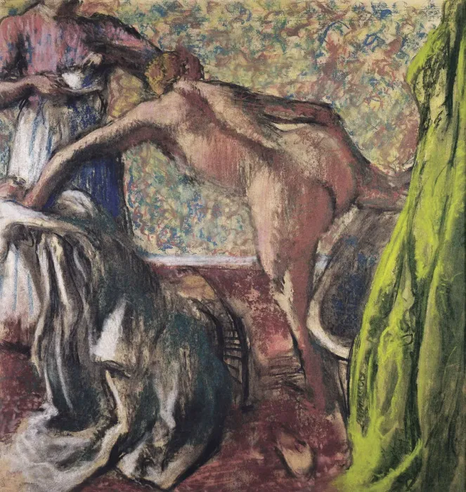 Framed Print : Breakfast After the Bath (Le Petit Dejeuner apres le bain), ca 1896. Artist: Degas, Edgar (1834-1917) Framed Print : Breakfast After the Bath (Le Petit Dejeuner apres le bain), ca 1896. Artist: Degas, Edgar (1834-1917)