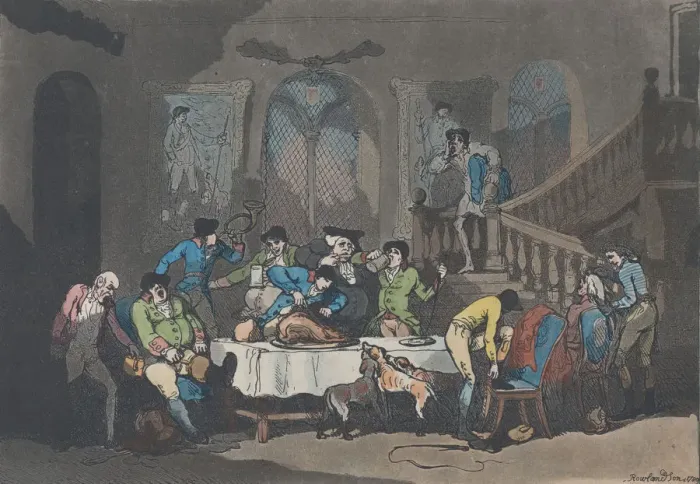 Framed Print : The Breakfast, February 1, 1789. February 1, 1789. Creator: Thomas Rowlandson