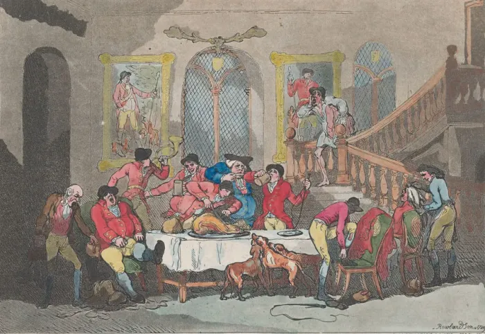 Framed Print : The Breakfast, February 1, 1789. February 1, 1789. Creator: Thomas Rowlandson Framed Print : The Breakfast, February 1, 1789. February 1, 1789. Creator: Thomas Rowlandson