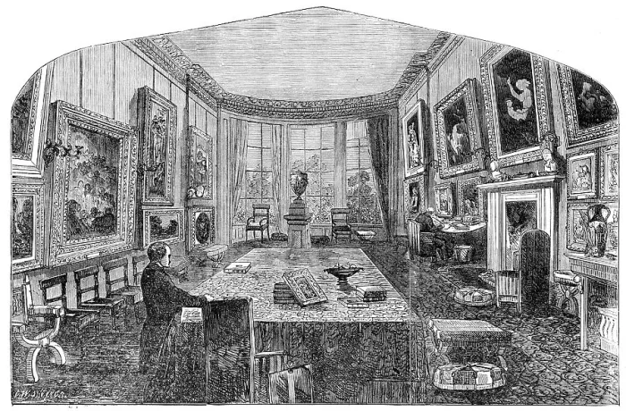 Framed Print : Breakfast-Room in the late Mr. Rogers's Residence, St. James's-Place, 1856. Creator: Charles William Sheeres Framed Print : Breakfast-Room in the late Mr. Rogers's Residence, St. James's-Place, 1856. Creator: Charles William Sheeres