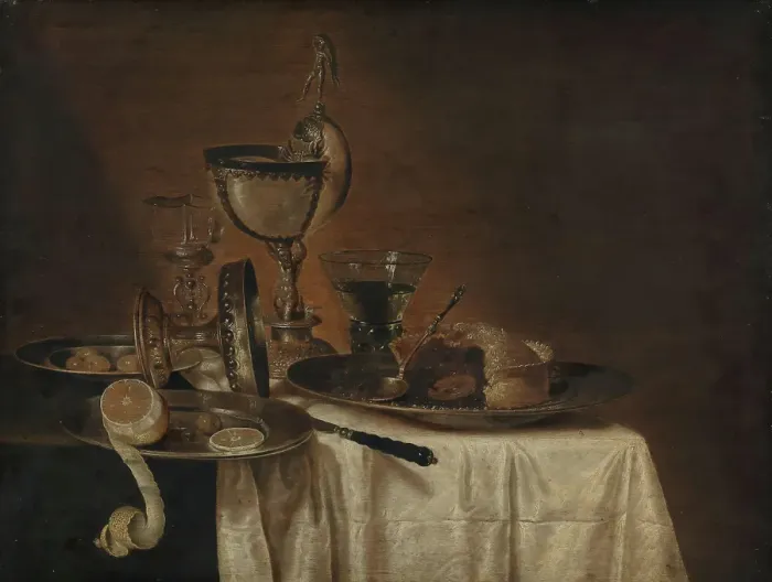 Framed Print : Breakfast Table, Mid 17th century. Creator: Maerten Boelema de Stomme Framed Print : Breakfast Table, Mid 17th century. Creator: Maerten Boelema de Stomme