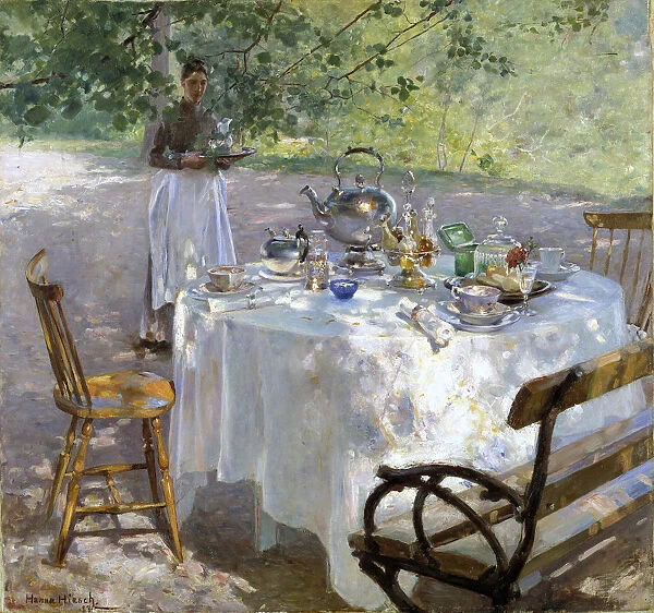 Breakfast Time, 1887. Artist: Hanna Pauli