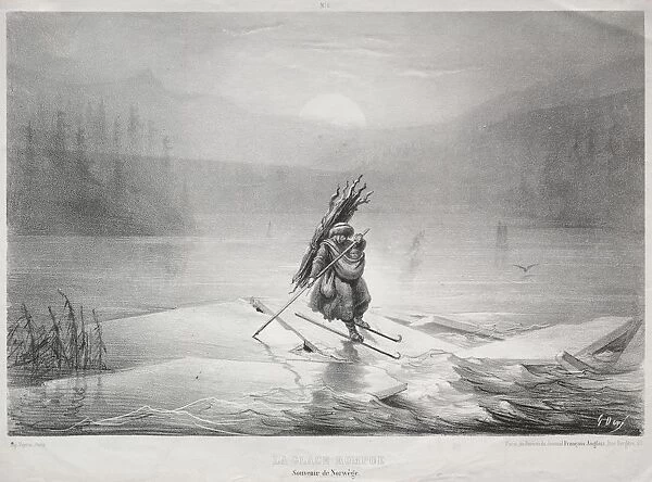 The Breaking Ice, Souvenir of Norway. Creator: Gustave Dore (French, 1832-1883)