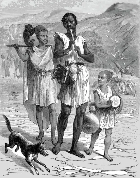Framed Print : Breber Mountaineers at a Marriage Feast; Visit to the Sultan of Morocco, at Fez, in the spring of 1 Creator: T. Blackmore Framed Print : Breber Mountaineers at a Marriage Feast; Visit to the Sultan of Morocco, at Fez, in the spring of 1 Creator: T. Blackmore
