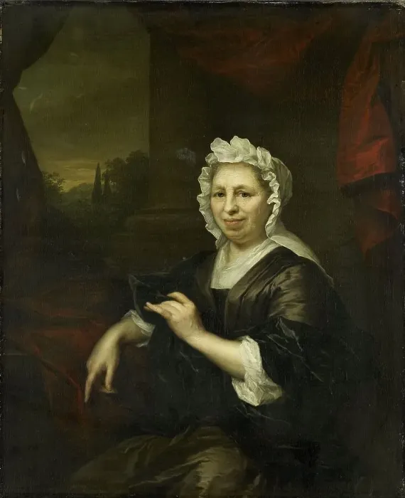 Framed Print : Brechje Hooft (1640-1721). Widow of Harmen van de Poll, c.1700-c.1729. Creator: Arnold Boonen Framed Print : Brechje Hooft (1640-1721). Widow of Harmen van de Poll, c.1700-c.1729. Creator: Arnold Boonen