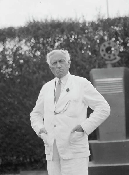 Breese, James, Mr. standing outdoors, 1931 Creator: Arnold Genthe