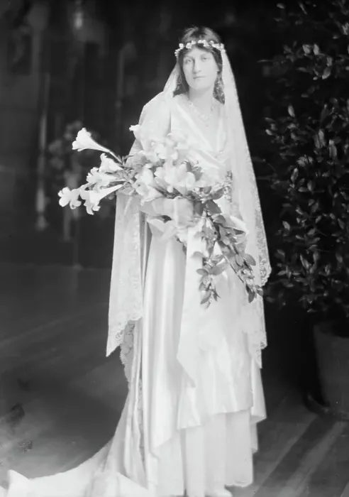 Framed Print : Breese wedding, portrait photograph, 1915. Creator: Arnold Genthe Framed Print : Breese wedding, portrait photograph, 1915. Creator: Arnold Genthe