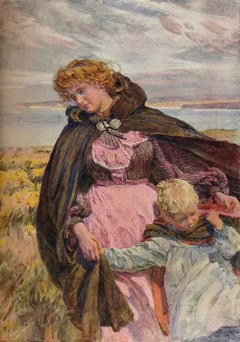 Framed Print : The Breezes Kiss, c1900. Artist: Lionel Percy Smythe Framed Print : The Breezes Kiss, c1900. Artist: Lionel Percy Smythe