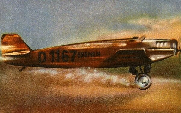 The Bremen Junkers W 33 leaves Baldonnel Aerodrome, Ireland, 12 April 1928, (1932)