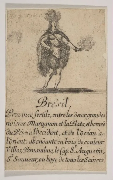 Framed Print : Bresil, 1644. Creator: Stefano della Bella Framed Print : Bresil, 1644. Creator: Stefano della Bella
