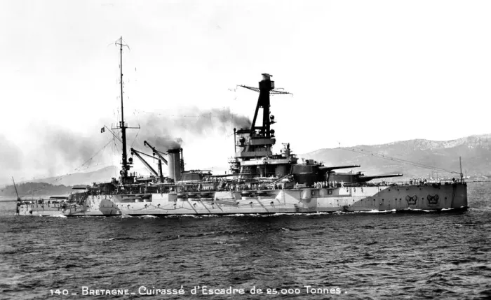 Framed Print : Bretagne French dreadnought of 25, 000 Tons, c1915-1940 Framed Print : Bretagne French dreadnought of 25, 000 Tons, c1915-1940