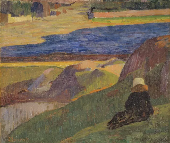 Framed Print : Breton Landscape, 1892. Creator: Gad Frederick Clement Framed Print : Breton Landscape, 1892. Creator: Gad Frederick Clement