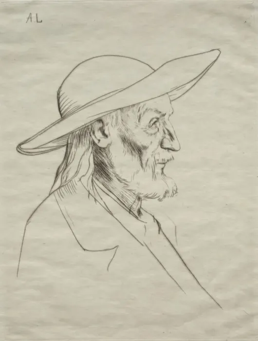 Framed Print : Breton Peasant. Creator: Alphonse Legros (French, 1837-1911) Framed Print : Breton Peasant. Creator: Alphonse Legros (French, 1837-1911)