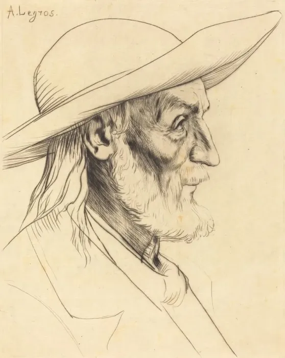 Framed Print : Breton Peasant (Paysan breton). Creator: Alphonse Legros Framed Print : Breton Peasant (Paysan breton). Creator: Alphonse Legros