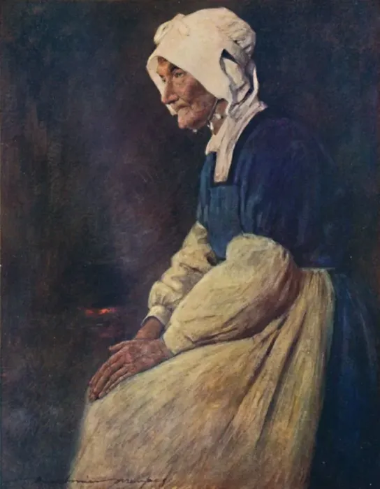 Framed Print : A Breton Woman, 1903. Artist: Mortimer L Menpes Framed Print : A Breton Woman, 1903. Artist: Mortimer L Menpes
